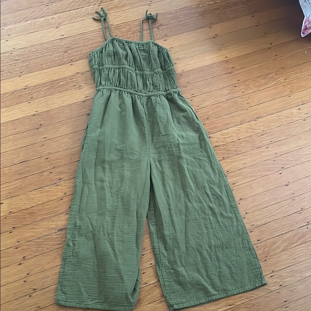 Olive Green Girl’s Jumpsuit